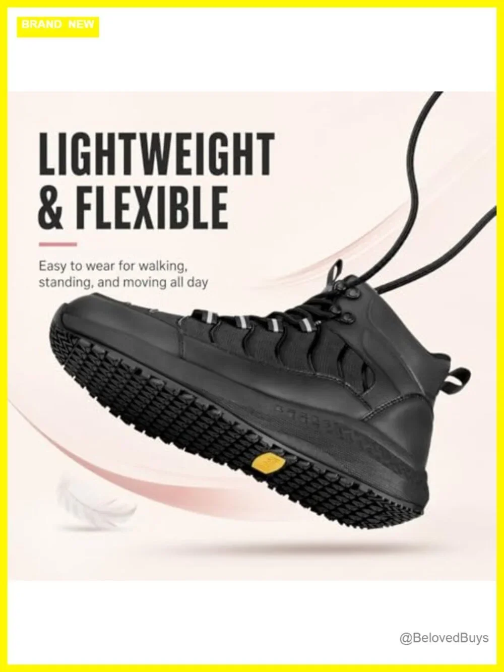 Slip Resistant Waterproof Boots - Comfortable Ankle Support Work Shoes for